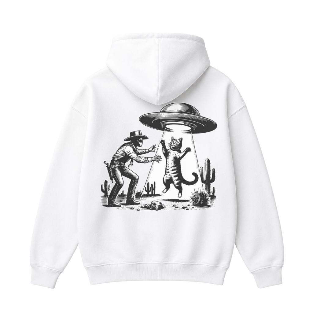 UFO Cowboy Cat Hoodie