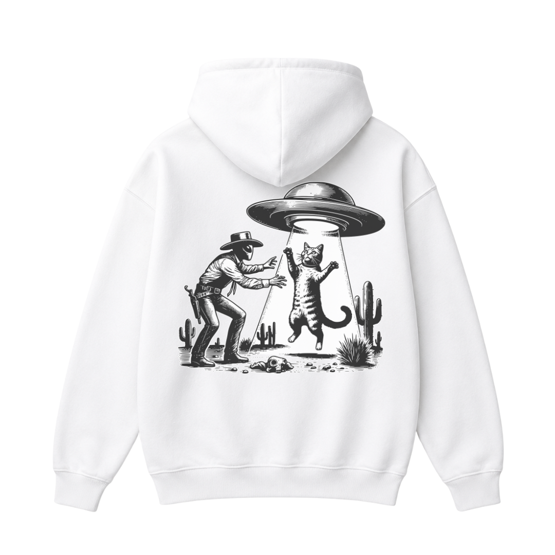 UFO Cowboy Cat Hoodie