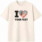 I Love Custom Photo Unisex T-Shirt