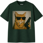 Funny Gangster Cat T-Shirt