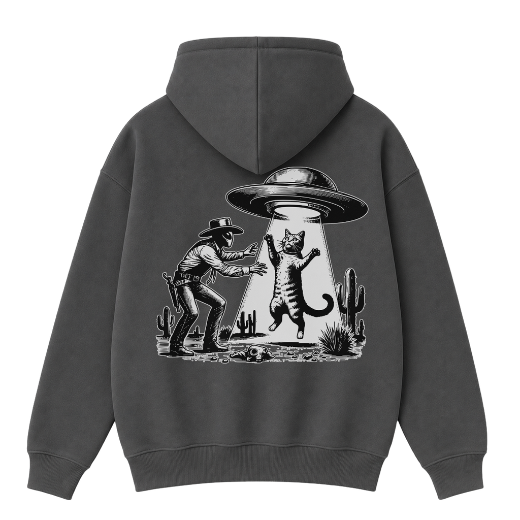 UFO Cowboy Cat Hoodie