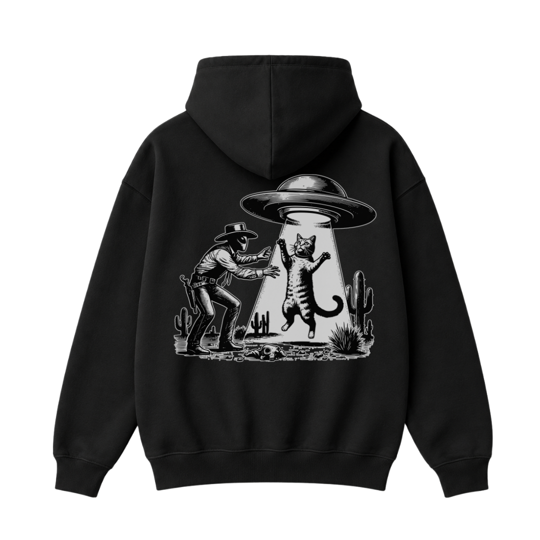 UFO Cowboy Cat Hoodie