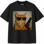 Funny Gangster Cat T-Shirt