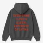 Everything I Love Is Illegal Expensive or Latina Hoodie