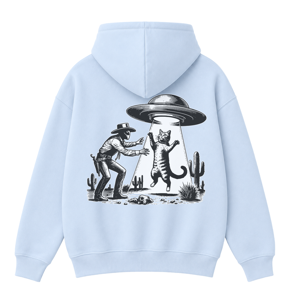 UFO Cowboy Cat Hoodie