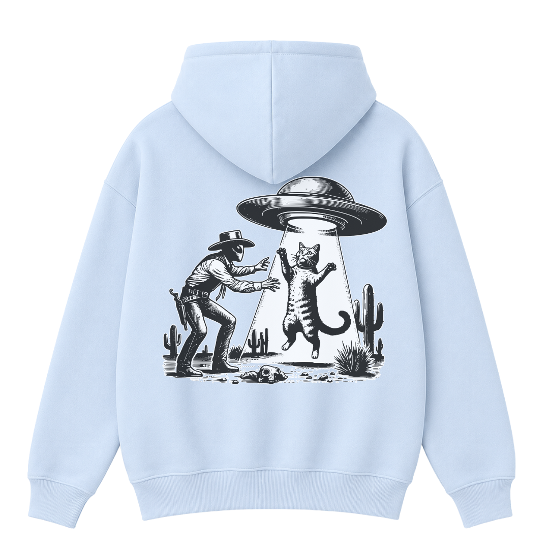 UFO Cowboy Cat Hoodie