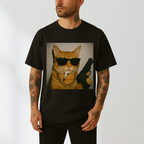 Funny Gangster Cat T-Shirt
