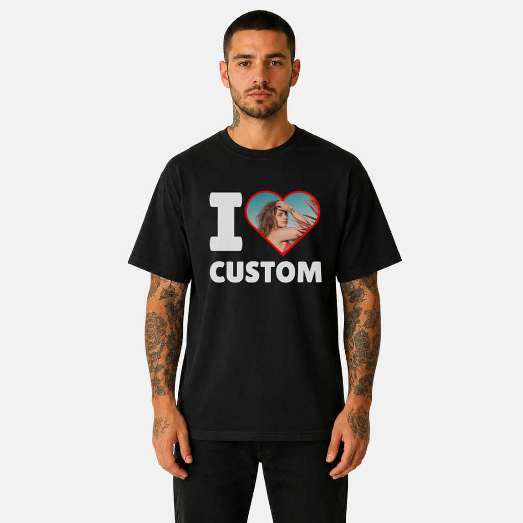 I Love Custom Photo Unisex T-Shirt