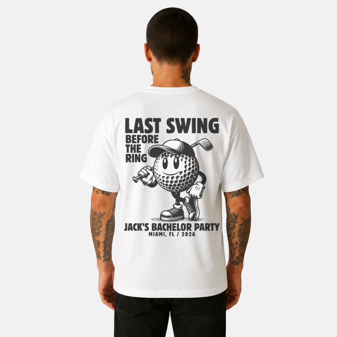 Last Swing Before The Ring Bachelor T-Shirts