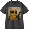 Funny Gangster Cat T-Shirt